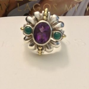 Lagos Caviar Amethyst Ring size 7